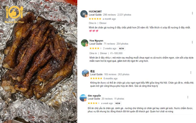Review quán chân gà nướng Thịnh Vượng - Quán siêu đông có gì hot? 13 chân gà nướng thịnh vượng