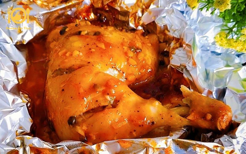 Đùi gà nướng giấy bạc - Món mới cho bữa ăn thêm tròn vị 9 đùi gà nướng giấy bạc