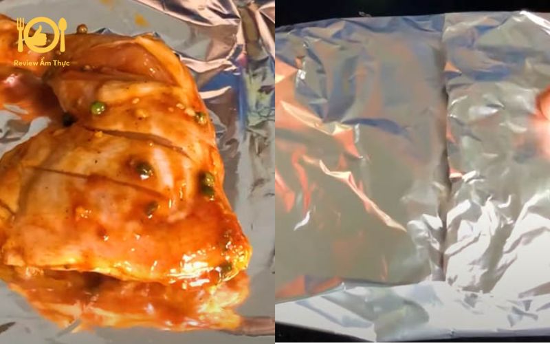 Đùi gà nướng giấy bạc - Món mới cho bữa ăn thêm tròn vị 13 đùi gà nướng giấy bạc