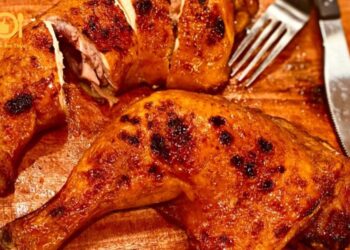 đùi gà nướng giấy bạc