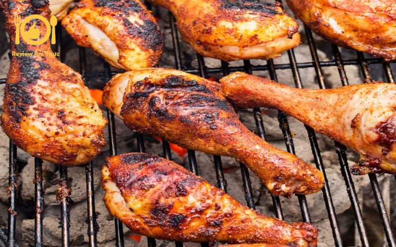 Cách làm đùi gà nướng sa tế cay cay, dai ngon khó cưỡng 9 Cách nướng đùi gà sa tế