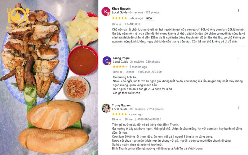 Review quán Gà Nướng Anh Tư - Có nên đến để trải nghiệm không? 11 gà nướng anh tư