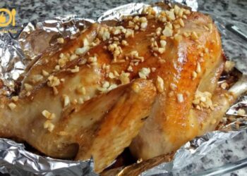 gà nướng bơ tỏi