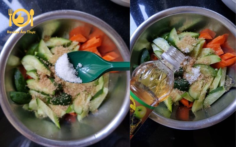 Cách làm gà nướng lá mắc mật bằng nồi chiên không dầu đơn giản 15 Làm nước chấm và rau trộn ăn kèm