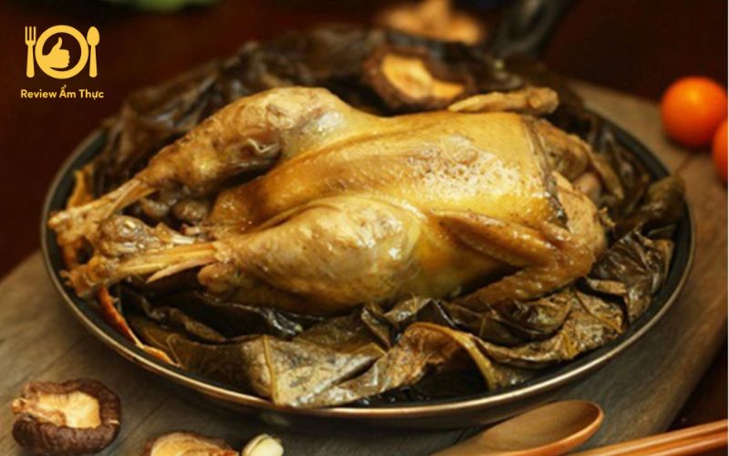 Gà nướng lá sen - Món ăn dân dã cho những buổi tiệc cuối tuần 10 gà nướng lá sen