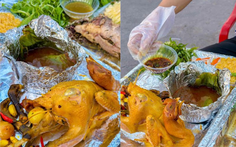 Review quán gà nướng ống tre chú trường - Có gì mà hot đến vậy? 9 gà nướng ống tre chú trường