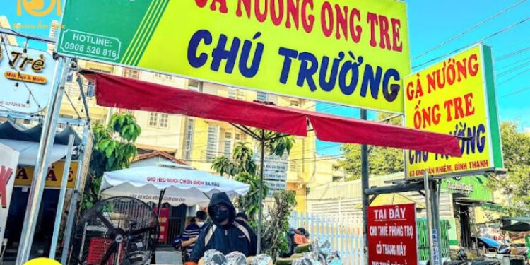 gà nướng ống tre chú trường