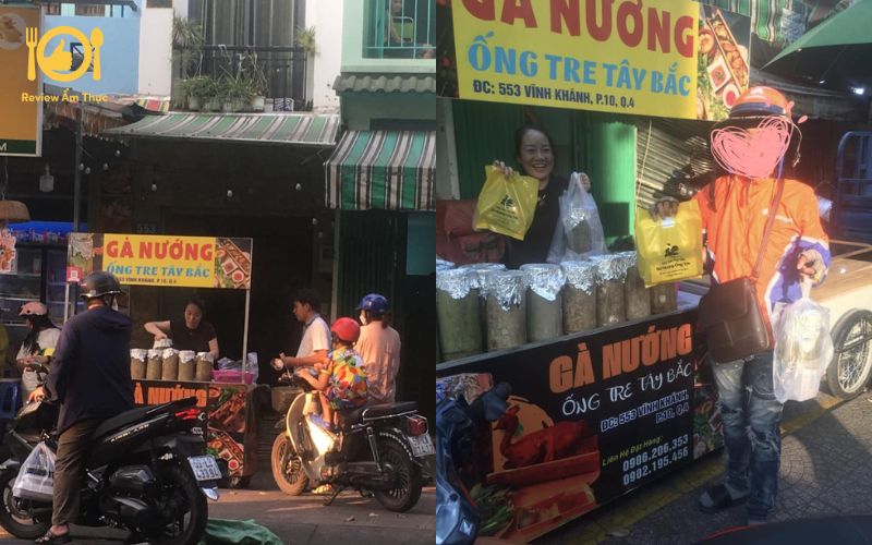 Review chi tiết quán Gà Nướng Ống Tre Tây Bắc nổi tiếng Quận 4 7 gà nướng ống tre tây bắc