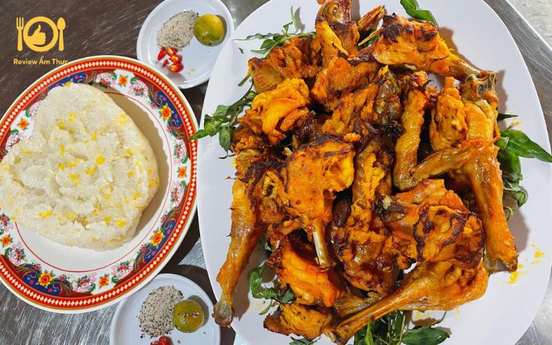 Cách làm gà nướng sầu riêng - Món ngon xứ Lái Thiêu, Bình Dương 7 gà nướng sầu riêng