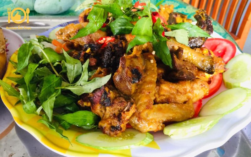 Cách làm gà nướng sầu riêng - Món ngon xứ Lái Thiêu, Bình Dương 9 gà nướng sầu riêng