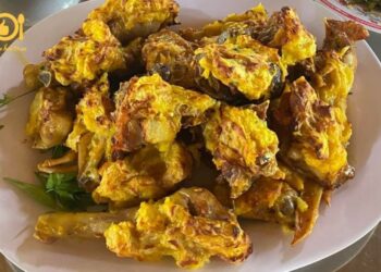 gà nướng sầu riêng