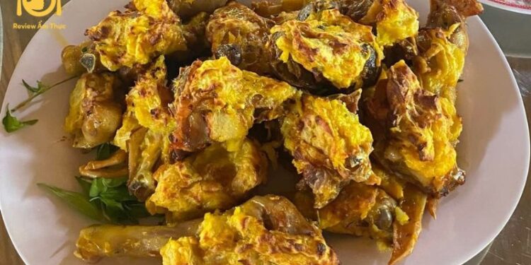 gà nướng sầu riêng