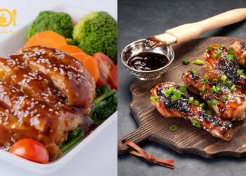 gà nướng teriyaki nồi chiên không dầu