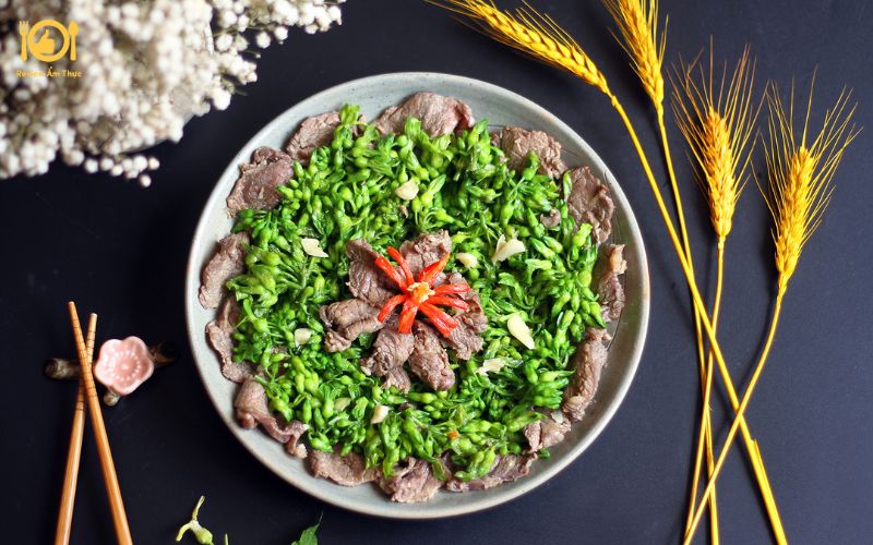 Hoa thiên lý xào thịt lợn - Món ăn tốt cho sức khỏe và hấp dẫn 11 hoa thiên lý xào thịt lợn