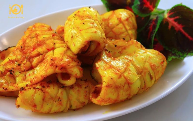Mực một nắng nướng sa tế - Cách làm món ăn ngon và hấp dẫn nhất 9 mực một nắng nướng sa tế