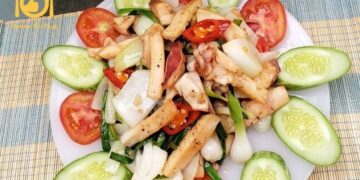 Hướng dẫn chế biến mực một nắng xào siêu giòn, siêu ngọt 15 mực một nắng xào