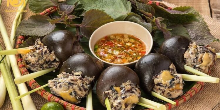 ốc nhồi nướng