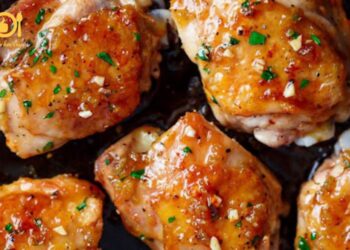 ức gà nướng mật ong