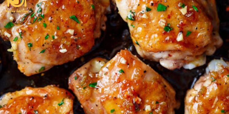 ức gà nướng mật ong