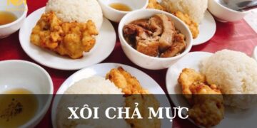 xôi chả mực