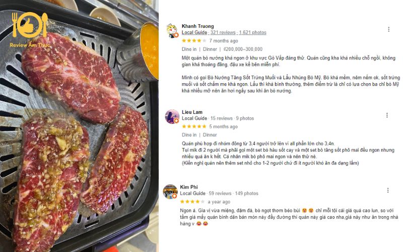 Review quán Bò Nướng Phố Gò Vấp - Có đáng thử hay không? 11 Bò Nướng Phố Gò Vấp