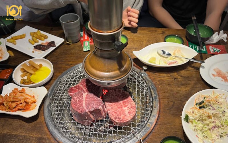 Review quán bò nướng tảng Nguyên Hồng - Chuẩn vị thượng hạng 7 bò nướng tảng nguyên hồng