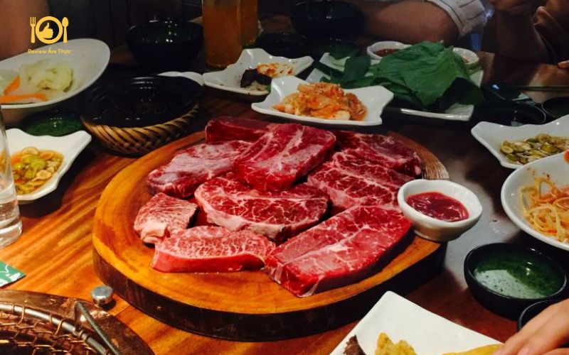 Review quán bò nướng tảng Nguyên Hồng - Chuẩn vị thượng hạng 8 bò nướng tảng nguyên hồng