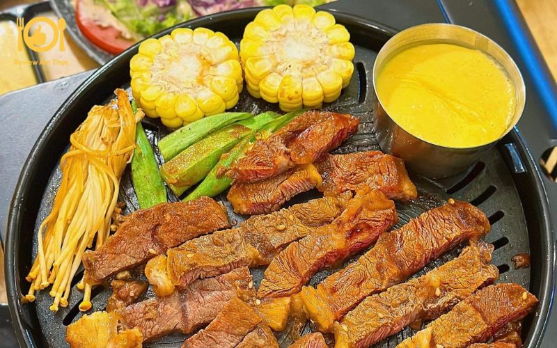 Bí quyết làm bò nướng tảng sốt trứng muối ngon như nhà hàng 10 bò nướng tảng sốt trứng muối