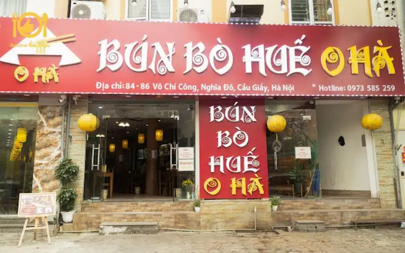 Review quán Bún Bò Huế O Hà ở Hà Nội cho thực khách tham khảo 8 bún bò huế o hà