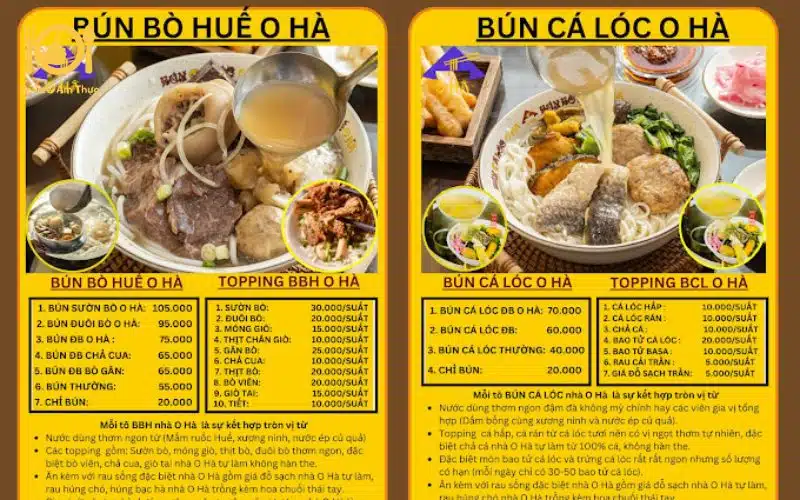 Review quán Bún Bò Huế O Hà ở Hà Nội cho thực khách tham khảo 10 bún bò huế o hà