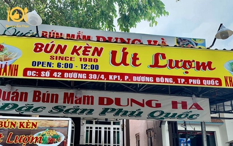 Review quán bún kèn Út Lượm siêu nổi tiếng tại Phú Quốc 6 bún kèn Út Lượm