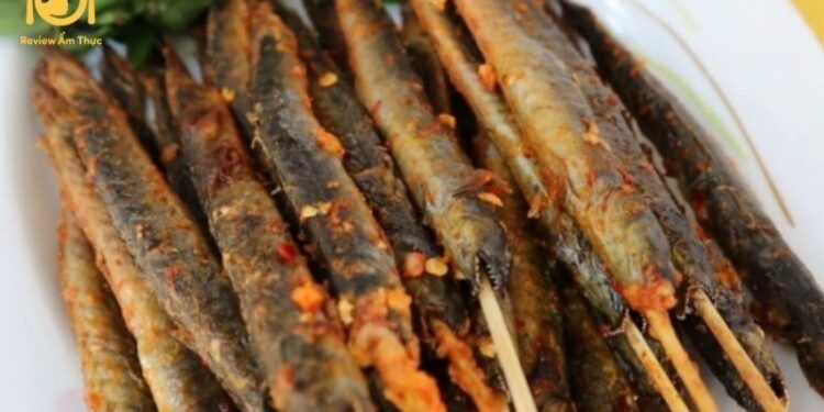 cá kèo nướng sa tế