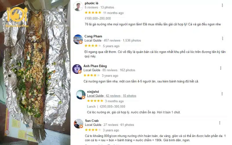 Review quán cá lóc nướng Cúc Bụi - Quán cá lóc ngon tại Tân Phú 9 cá lóc nướng cúc bụi