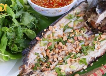 cá lóc nướng mía