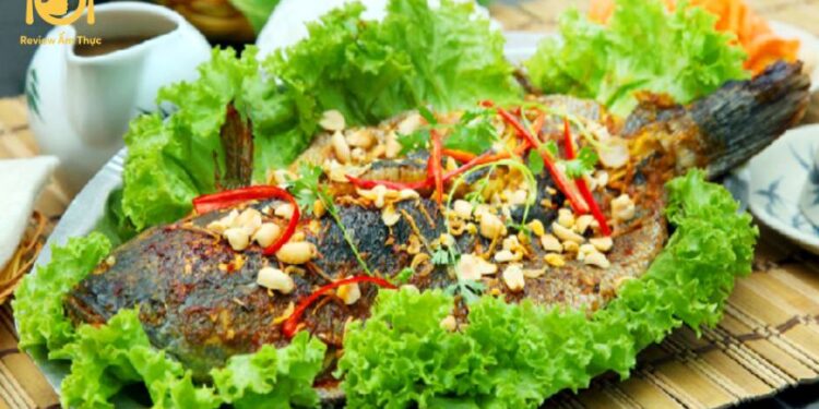 cá lóc nướng mỡ hành