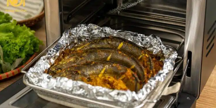 cá lóc nướng nồi chiên không dầu