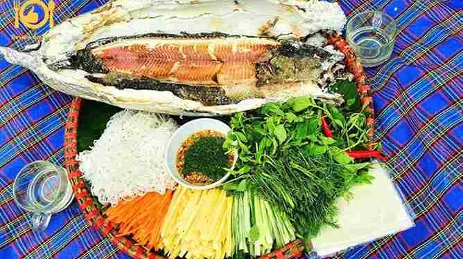 cá lóc nướng tuyết