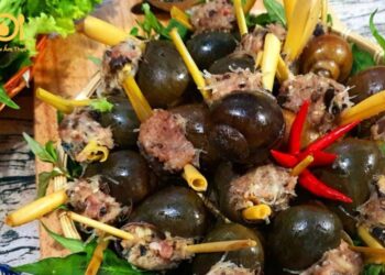 cách làm ốc nhồi thịt nướng