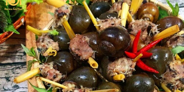 cách làm ốc nhồi thịt nướng