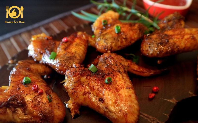 Bí quyết làm cánh gà nướng muối ớt bằng nồi chiên không dầu 8 cánh gà nướng muối ớt bằng nồi chiên không dầu