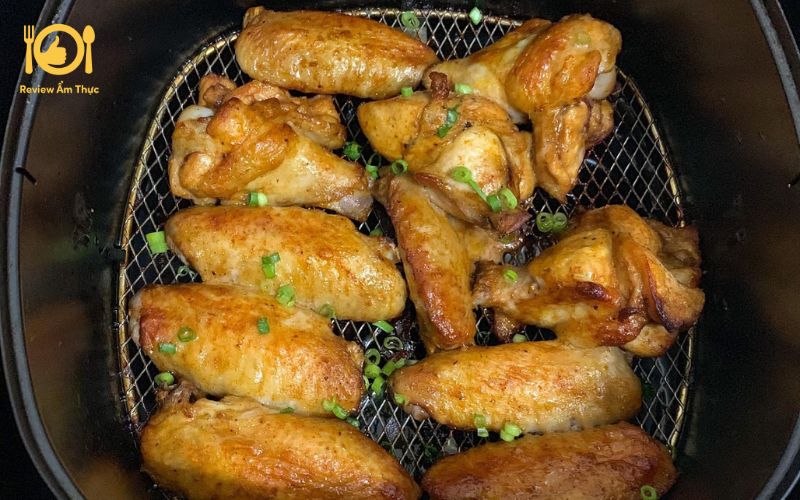 Bí quyết làm món cánh gà nướng sa tế bằng nồi chiên không dầu 9 cánh gà nướng sa tế bằng nồi chiên không dầu