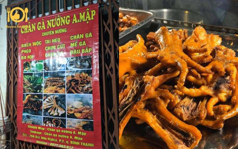 TOP 8 quán chân gà nướng Bình Thạnh ngon miễn bàn 10 Review Chân Gà Nướng Bình Thạnh - A Mập