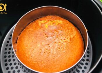 Cách làm bánh bò nướng bằng nồi chiên không dầu nhanh - gọn - lẹ