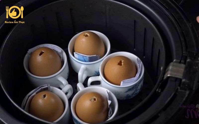 Bí quyết làm trứng gà nướng bằng nồi chiên không dầu thơm ngon 7 làm trứng gà nướng bằng nồi chiên không dầu