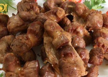 mề gà nướng nồi chiên không dầu