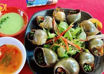 ốc bươu nướng;cách làm ốc bươu nướng