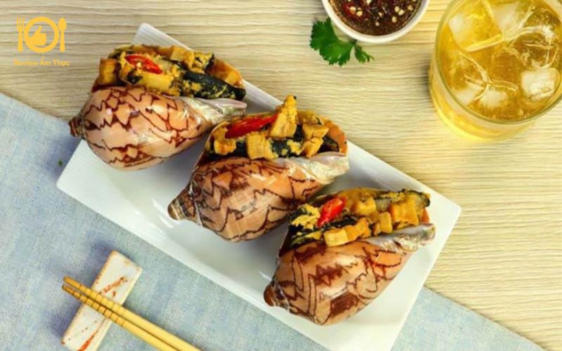 Cách làm ốc giác nướng mỡ hành chuẩn vị, ăn là ghiền 11 ốc giác nướng mỡ hành