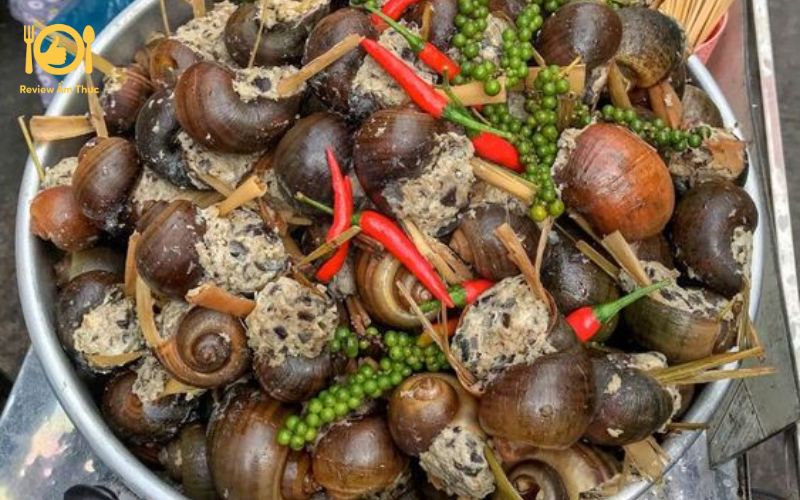 Bí quyết làm ốc nhồi nướng tiêu xanh thơm ngon chuẩn vị 9 ốc nhồi nướng tiêu xanh