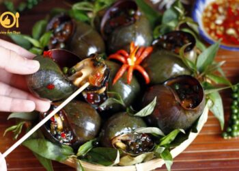 ốc nướng tiêu