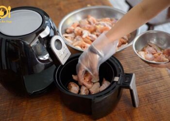 sụn gà nướng nồi chiên không dầu